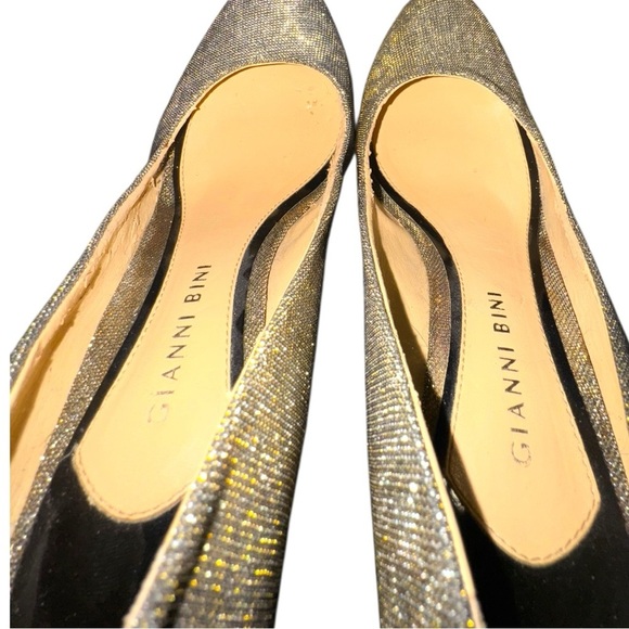 Gianni Bini Glitter Heels Bundle 8.5 | Silver & Iridescent Sparkle Pair - Picture 13 of 16